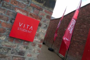 Vita Student York External Aluminium Tray Sign