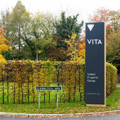 Vita Head Office External Totem Sign