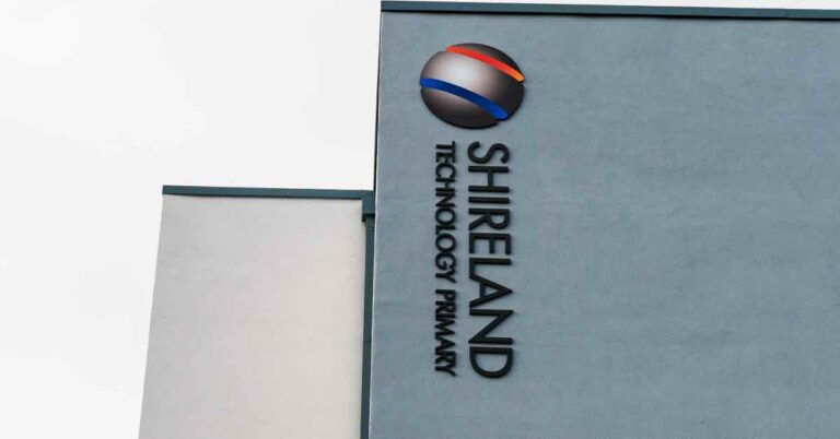 Shireland Technology Primary School External Aluminium Sign
